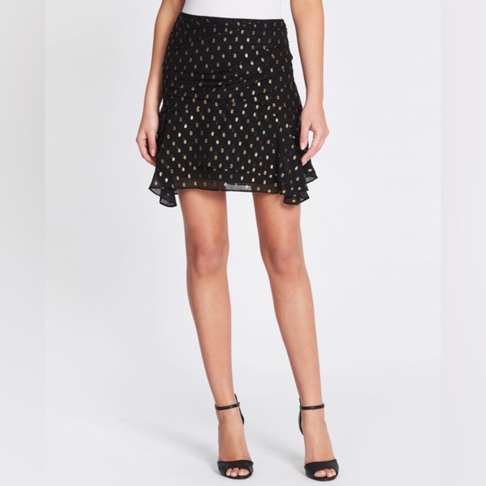 Camilla and Marc Jasmeen Draped Silk Mini Skirt - Picture 1 of 10
